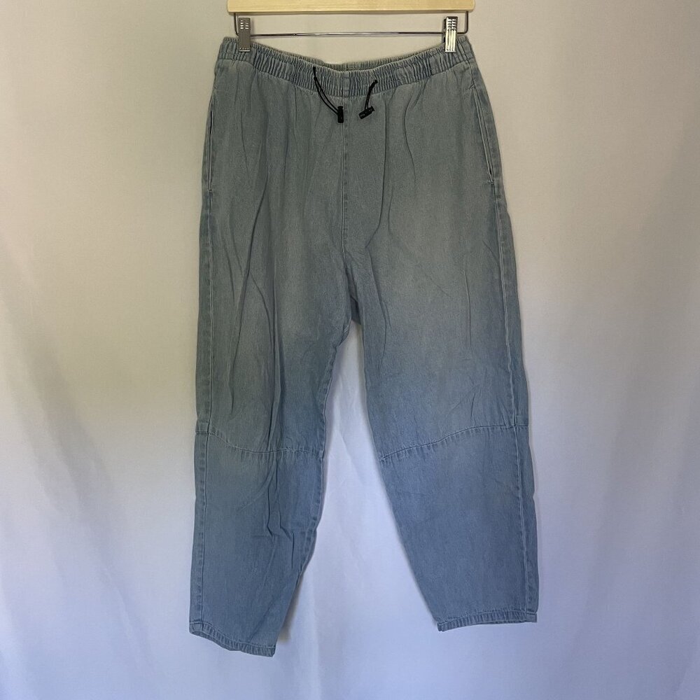 The Roadster Life Co. Women's Drawstring Waist Denim Joggers 34 casual comfort